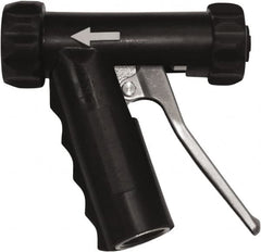 SANI-LAV - 3/4" Pipe, Insulated, Grade 6061-T6 Aluminum Adjustable Spray Pattern Nozzle - Black, 3/4 GHT Connection, 7 Gal per min at 100 psi, 3/4 GHT, 3/4" Orifice Diam, For Use With Water - Americas Industrial Supply