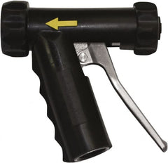 SANI-LAV - 3/4" Pipe, Insulated, Grade C-36000 Brass Adjustable Spray Pattern Nozzle - Black, 3/4 GHT Connection, 7 Gal per min at 100 psi, 3/4 GHT, 3/4" Orifice Diam, For Use With Water - Americas Industrial Supply