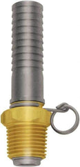 SANI-LAV - 3/4 GHT Thread Hose Barb x Male Swivel GHT Connector - 3/4" ID Hose x 0.8" OD Hose, Brass - Americas Industrial Supply