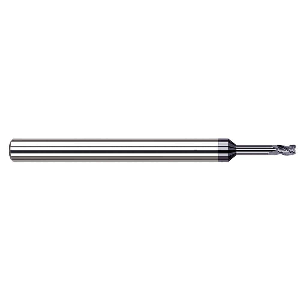 Harvey Tool - Corner Radius & Corner Chamfer End Mills; Mill Diameter (mm): 1.20 ; Mill Diameter (Inch): 3/64 ; Mill Diameter (Decimal Inch): 0.0470 ; End Type: Corner Radius ; Corner Radius (Decimal Inch): 0.0050 ; Number of Flutes: 3 - Exact Industrial Supply