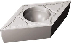 Sandvik Coromant - DCMT32.52 KM Grade H13A Carbide Turning Insert - Uncoated, 55° Diamond, 3/8" Inscr Circle, 5/32" Thick, 1/32" Corner Radius - Americas Industrial Supply