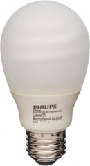 Philips - 14 Watt Fluorescent Residential/Office Medium Screw Lamp - 2,700°K Color Temp, 800 Lumens, 120 Volts, Twister, 8,000 hr Avg Life - Americas Industrial Supply