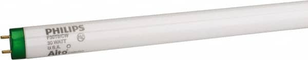 Philips - 30 Watt Fluorescent Tubular Medium Bi-Pin Lamp - 4,100°K Color Temp, 2,200 Lumens, T8, 7,500 hr Avg Life - Americas Industrial Supply