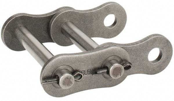 U.S. Tsubaki - 1" Pitch, ANSI 80-2, Cottered Roller Chain Connecting Link - For Use with Double Strand Chain - Americas Industrial Supply