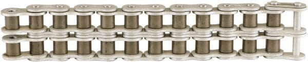 U.S. Tsubaki - 1/2" Pitch, ANSI 40-2, Spring Type Roller Chain Connecting Link - For Use with Double Strand Chain - Americas Industrial Supply