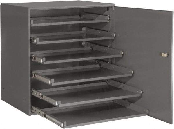 Durham - 6 Drawer, Small Parts Slide Rack Cabinet - 22" Deep x 23" Wide x 17" High - Americas Industrial Supply