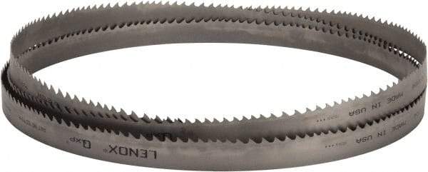Lenox - 2 to 3 TPI, 15' Long x 1-1/4" Wide x 0.042" Thick, Welded Band Saw Blade - Bi-Metal, Toothed Edge, Raker Tooth Set, Flexible Back, Contour Cutting - Americas Industrial Supply