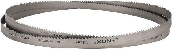 Lenox - 3 to 4 TPI, 14' 10" Long x 1" Wide x 0.035" Thick, Welded Band Saw Blade - Bi-Metal, Toothed Edge, Raker Tooth Set, Flexible Back, Contour Cutting - Americas Industrial Supply