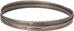 Lenox - 5 to 8 TPI, 12' 10" Long x 1" Wide x 0.035" Thick, Welded Band Saw Blade - Bi-Metal, Toothed Edge, Raker Tooth Set, Flexible Back, Contour Cutting - Americas Industrial Supply
