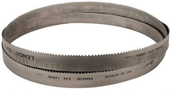 Lenox - 4 to 6 TPI, 12' Long x 1-1/4" Wide x 0.042" Thick, Welded Band Saw Blade - Bi-Metal, Toothed Edge, Raker Tooth Set, Flexible Back, Contour Cutting - Americas Industrial Supply