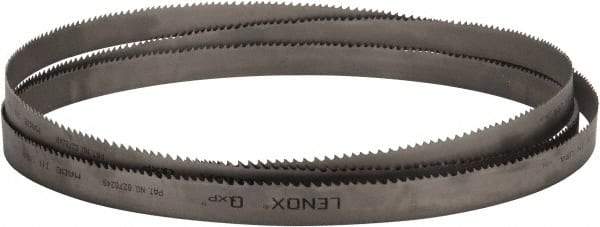 Lenox - 3 to 4 TPI, 15' 6" Long x 1-1/4" Wide x 0.042" Thick, Welded Band Saw Blade - Bi-Metal, Toothed Edge, Raker Tooth Set, Flexible Back, Contour Cutting - Americas Industrial Supply