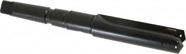 Allied Machine and Engineering - Series 2.5, 1-3/16 to 1-3/8" Diam, 3MT Taper Shank, Straight Flute Spade Drill - 3-3/8" Max Depth, 6-15/64" Body Length, 9-25/32" OAL, Short Length, Through Coolant - Americas Industrial Supply