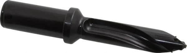 Allied Machine and Engineering - Series 20, 20 to 21.99mm Diam, 1" Diam Straight Shank with Flange, Straight Flute Spade Drill - 2-17/64" Max Depth, 3-61/64" Body Length, 6-15/64" OAL, Standard Length, Through Coolant - Americas Industrial Supply