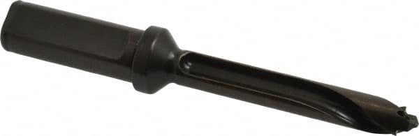 Allied Machine and Engineering - Series 13, 13 to 13.99mm Diam, 3/4" Diam Straight Shank with Flange, Straight Flute Spade Drill - 2-49/64" Max Depth, 3-53/64" Body Length, 5-55/64" OAL, Standard Length, Through Coolant - Americas Industrial Supply