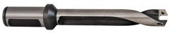 Allied Machine and Engineering - Series 20, 0.7875 to 0.866" Diam, 25mm Diam Straight Shank with Flange, Helical Flute Spade Drill - 110mm Max Depth, 144.1mm Body Length, 200.1mm OAL, Standard Length - Americas Industrial Supply
