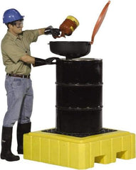 UltraTech - 62 Gal Sump, 800 Lb Capacity, 1 Drum, Polyethylene Spill Deck or Pallet - 40" Long x 40" Wide x 12" High, Liftable Fork, Low Profile, 1 Tank Drum Configuration - Americas Industrial Supply