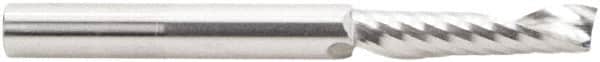 Amana Tool - 1/4" Cutting Diam x 1" Length of Cut, 1 Flute, Upcut Spiral Router Bit - Uncoated, Right Hand Cut, Solid Carbide, 2-1/2" OAL x 1/4" Shank Diam, 30° Helix Angle - Americas Industrial Supply