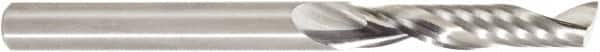Amana Tool - 1/4" Cutting Diam x 1-1/4" Length of Cut, 1 Flute, Upcut Spiral Router Bit - Uncoated, Right Hand Cut, Solid Carbide, 3" OAL x 1/4" Shank Diam, 30° Helix Angle - Americas Industrial Supply