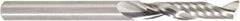 Amana Tool - 1/4" Cutting Diam x 1-1/4" Length of Cut, 1 Flute, Upcut Spiral Router Bit - Uncoated, Right Hand Cut, Solid Carbide, 3" OAL x 1/4" Shank Diam, 30° Helix Angle - Americas Industrial Supply