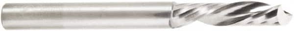 Amana Tool - 1/4" Cutting Diam x 1" Length of Cut, 1 Flute, Upcut Spiral Router Bit - Uncoated, Right Hand Cut, Solid Carbide, 2-1/2" OAL x 1/4" Shank Diam, 20° Helix Angle - Americas Industrial Supply