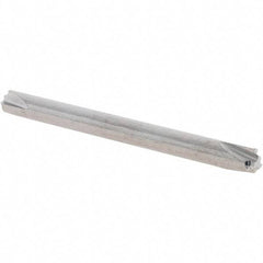 Scientific Cutting Tools - 0.01" Radius, 1/8" Mill Diam, 3 Flute Solid Carbide Corner Rounding End Mill - Double End, Uncoated, 1-1/2" OAL, 1/8" Shank Diam - Americas Industrial Supply