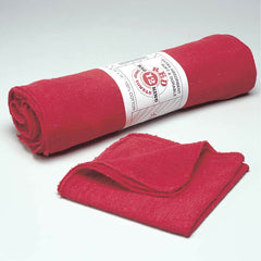 Ability One - Rags & Cloth Towels; Fabric Style: Shop Towel ; Virgin or Reclaimed: Virgin ; Material: Cotton ; Color: Red - Exact Industrial Supply