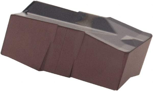Iscar - 500040GIP E Grade IC806, 5mm Cutting Width Carbide Grooving Insert - 3mm Max Depth of Cut, Neutral, 0.4mm Corner Radius, TiAlN Finish - Americas Industrial Supply