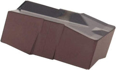 Iscar - 500040GIP E Grade IC806, 5mm Cutting Width Carbide Grooving Insert - 3mm Max Depth of Cut, Neutral, 0.4mm Corner Radius, TiAlN Finish - Americas Industrial Supply
