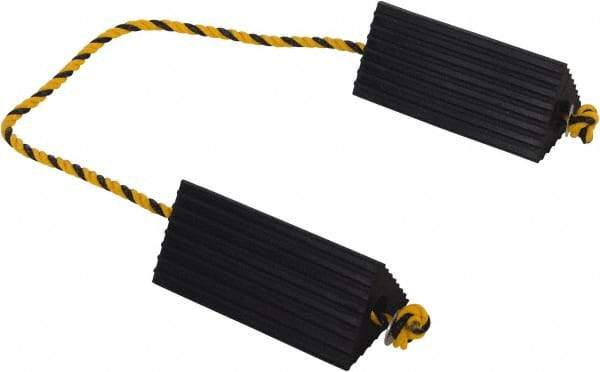 Vestil - 10" Wide x 4-1/2" High x 5" Deep, Rubber Wheel Chock - Americas Industrial Supply