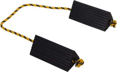 Vestil - 10" Wide x 4-1/2" High x 5" Deep, Rubber Wheel Chock - Americas Industrial Supply