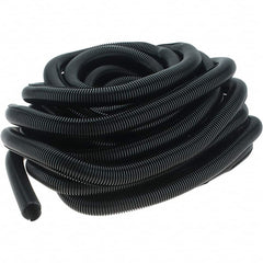 Value Collection - 1" Trade Size, 50' Long, Flexible Split Loom Conduit - Thermoplastic, 0.95" ID, Black - Americas Industrial Supply