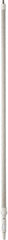 Vikan - 115 x 1-1/4" Aluminum Squeegee Handle - European Threaded Connection, White, Telescoping - Americas Industrial Supply