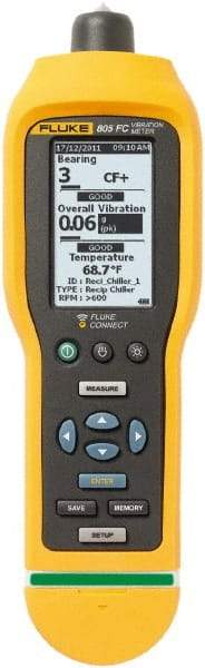 Fluke - 10Hz to 1kHz (mm), LCD Vibration Meter - 2 AA Batteries - Americas Industrial Supply