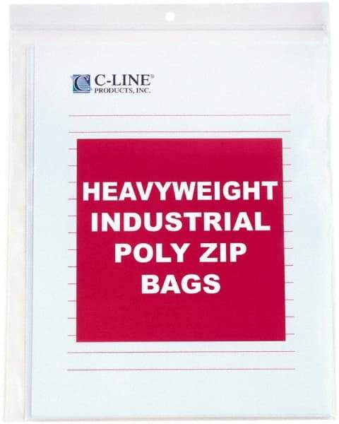 C-LINE - 1-1/2" Long x 14" Wide x 10-1/4" High, 0.004 mil Thick, Self Seal Antistatic Poly Bag - Clear, Heavyweight Grade - Americas Industrial Supply