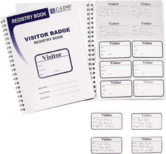 C-LINE - Adhesive Badge Holder - White - Americas Industrial Supply