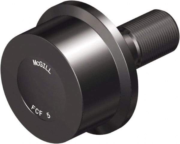 McGill - 6" Roller Diam x 3" Width, 2-1/2" Stud Diam x 5-1/2" Length, Flanged Load Roller - Steel, 3-1/4" Thread Length, 2-1/2-12 Thread, 8-1/2" OAL, 35,800 Lb Dynamic Cap, 62,000 Lb Static Cap - Americas Industrial Supply