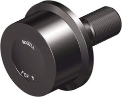 McGill - 2-3/4" Roller Diam x 1-11/16" Width, 1" Stud Diam x 2-1/4" Length, Flanged Load Roller - Steel, 1-1/2" Thread Length, 1-14 Thread, 3.94" OAL, 5,120 Lb Dynamic Cap, 3,120 Lb Static Cap - Americas Industrial Supply