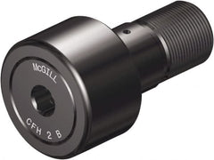 McGill - 2-1/2" Roller Diam x 1-1/2" Width, 1" Stud Diam x 2-1/4" Length, Sealed Heavy Stud Cam Follower with Hex - Steel, 1-1/8" Thread Length, 1-1/4-12 Thread, 3.78" OAL, 11,720 Lb Dynamic Cap, 32,900 Lb Static Cap - Americas Industrial Supply