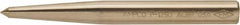 Ampco - 3/8" Nonsparking Center Punch - 4-1/2" OAL, Nickel Aluminum Bronze - Americas Industrial Supply