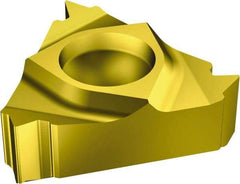 Sandvik Coromant - 166 Internal Right Hand 16 UN Laydown Threading Insert - Grade 1020, TiN Coated Carbide, 6.35mm Inscribed Circle - Americas Industrial Supply