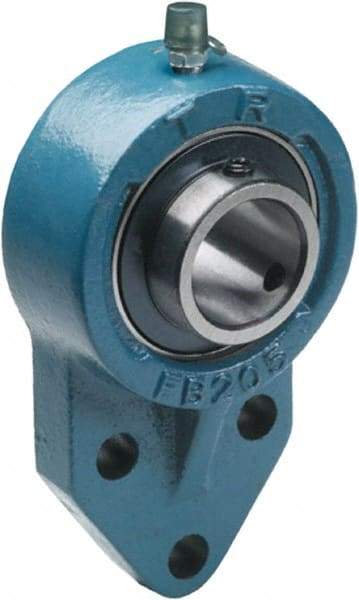 Tritan - 1" ID, 4-3/4" OAL x 1.43" OAH 3 Bolt Flange Mounted Bearing - 1,765 Lb Static Cap, 3,147 Lb Dyn Cap, 1.62" Btw Mnt Hole Ctrs, Cast Iron/Steel - Americas Industrial Supply