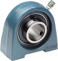 Tritan - 1" ID, 2.7559" OAL x 2.7559" OAH Pillow Block - 1,765 Lb Static Cap, 3,147 Lb Dyn Cap, 2" Btw Mnt Hole Ctrs, 1-7/16" Base-to-Ctr Ht, Cast Iron/Steel - Americas Industrial Supply