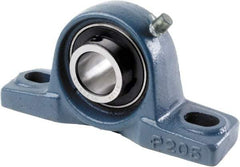Tritan - 25mm ID, 140mm OAL x 71mm OAH Pillow Block - 1,765 Lb Static Cap, 3,147 Lb Dyn Cap, 4.13" Btw Mnt Hole Ctrs, 36.5125mm Base-to-Ctr Ht, Cast Iron/Steel - Americas Industrial Supply