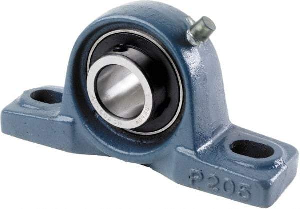 Tritan - 1-1/2" ID, 7.126" OAL x 3.937" OAH Pillow Block - 4,069 Lb Static Cap, 6,632 Lb Dyn Cap, 5.51" Btw Mnt Hole Ctrs, 1-15/16" Base-to-Ctr Ht, Cast Iron/Steel - Americas Industrial Supply