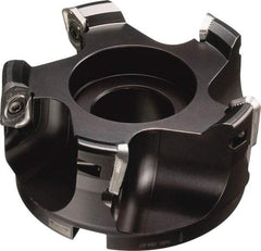 Sandvik Coromant - 3 Inserts, 2" Cut Diam, 3/4" Arbor Diam, 0.4724" Max Depth of Cut, Indexable Square-Shoulder Face Mill - 90° Lead Angle, 1.58" High, R790-1604.. Insert Compatibility, Series CoroMill 790 - Americas Industrial Supply