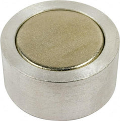 Mag-Mate - 1" Wide x 1/2" Thick, Center Mount Neodymium Rare Earth Fixture Magnet - 10.4 Lb Average Holding Capacity, 20.8 Lb Max Holding Capacity, Aluminum Housing - Americas Industrial Supply