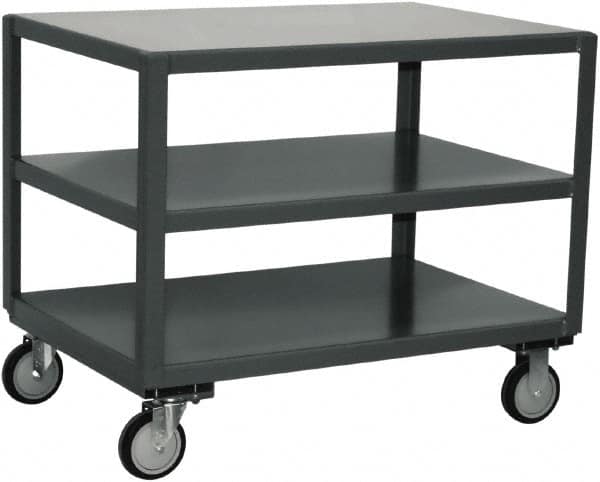 Jamco - Heavy Duty Transporter Mobile Table - Steel, Gray, 24" Long x 48" Deep x 34" High - Americas Industrial Supply