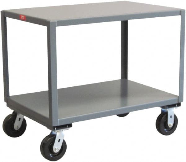 Jamco - Reinforced Mobile Table - Steel, Gray, 60" Long x 36" Deep x 31" High - Americas Industrial Supply