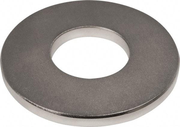 Mag-Mate - 2" Long x 2" Diam x 3/16" High, 1 Mounting Hole, 76 Poles, Ring Neodymium Rare Earth Holding Magnet - 60 Lb Average & 119 Lb Max Pull Force, 7/8 Mounting Hole, Through Hole Style, 180°F Max Operating Temp - Americas Industrial Supply