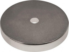 Mag-Mate - 1-1/2" Long x 1-1/2" Diam x 1/8" High, 1 Mounting Hole, 45 Poles, Ring Neodymium Rare Earth Holding Magnet - 33.7 Lb Average & 67.3 Lb Max Pull Force, 1/8 Mounting Hole, Through Hole Style, 180°F Max Operating Temp - Americas Industrial Supply